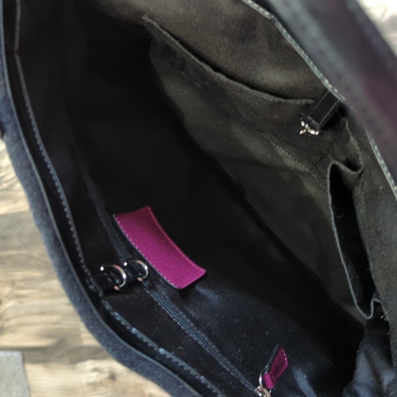 Coach Stripe Wool Tote and Handbag - Picture 10 of 14